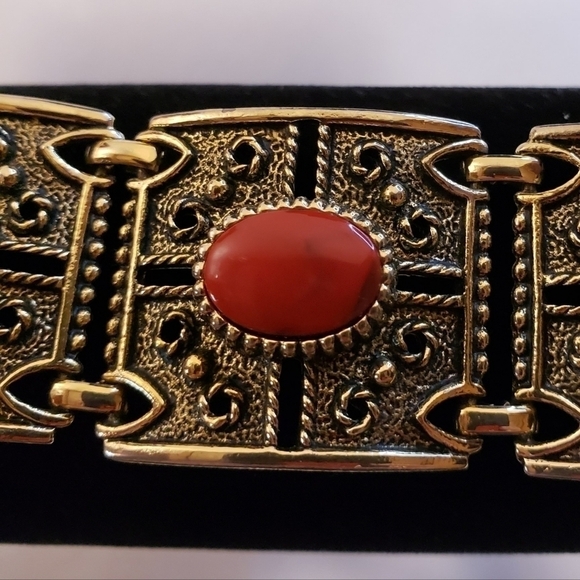 UPDATED AD Sarah Coventry Vintage 60's Bracelet Links Stones - Picture 9 of 16